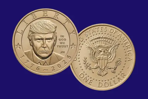 Casa de la Moneda lanza pieza conmemorativa con rostro de Donald Trump